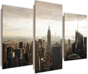 Obraz na plátně Panorama New Yorku - 3 dílný Rozměry: 60 x 40 cm