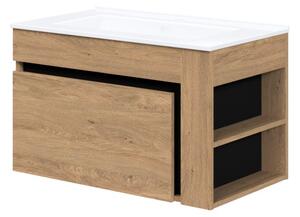 Skříňka pod umyvadlo Stokes 80 cm, dub zlatý