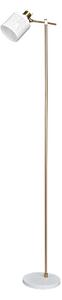 Rabalux 5091 ALBERTA - Stojací lampa v bílo zlaté barvě, 1 x E27 (Stojací lampa do obýváku s vypínačem na kabelu)