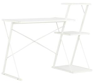 Psací stůl s poličkami bílý 116 x 50 x 93 cm