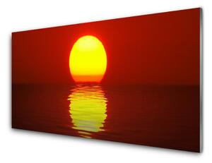 Kuchyňský skleněný panel Západ Slunce Krajina 125x50 cm