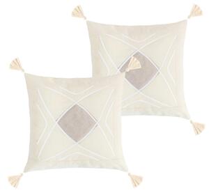 Bellatex Povláček PERU SET 2ks 40x40 cm Natur 4