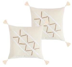 Bellatex Povláček PERU SET 2ks 40x40 cm Natur 7