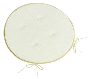 Bellatex Sedák LADA kulatý hladký průměr 40 cm Smetanová