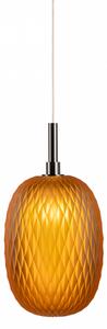 Bomma Luxusní závěsné svítidlo Metamorphosis Large bez baldachýnu Barva: Amber, Povrch Montury: Antracit