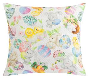 Bellatex Povláček EMA Velikonoce 45x45 cm Zajíček Béžová,Žlutá,Zelená