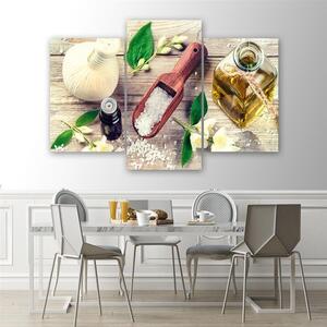 Obraz na plátně Koření v kuchyni - 3 dílný Rozměry: 60 x 40 cm