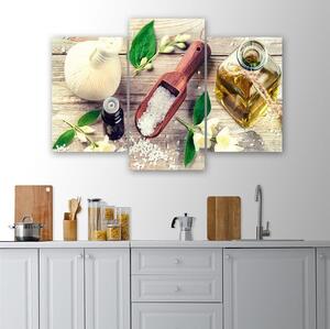 Obraz na plátně Koření v kuchyni - 3 dílný Rozměry: 60 x 40 cm