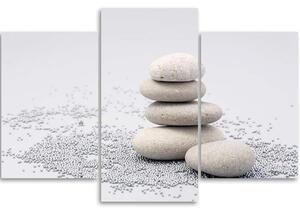 Obraz na plátně Zenové kameny - 3 dílný Rozměry: 60 x 40 cm