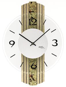Designové nástěnné hodiny 9674 AMS 38cm