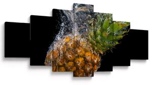 Obraz ananasu ve vodě (210x100 cm)