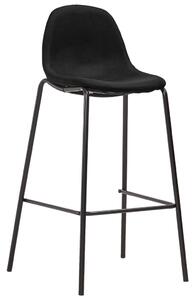 Barové židle 2 ks černé textil