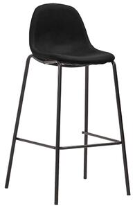 Barové židle 6 ks černé textil