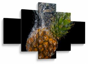Obraz ananasu ve vodě (125x70 cm)