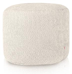 Taburetka Cilindro Ecru bouclé