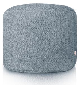 Taburetka Cilindro modrá bouclé