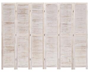 6dílný paraván 210 x 165 cm dřevo