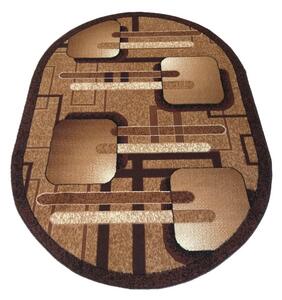 Koberec BCF Alfa 16 ovál - hnědý
