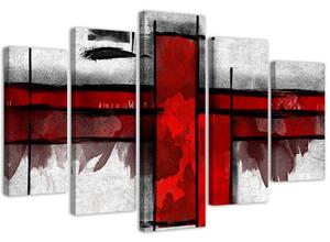 Gario Obraz Červený akcent Velikost: 100 x 70 cm, Provedení: Obraz na plátně