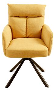 Retro židle Big George hořčicová žlutá otočná 360° Invicta Interior