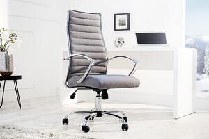 Kancelářská židle Big Deal 107-117cm šedá Invicta Interior