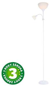 Stojací lampa Nawis se 2 klobouky na žárovky 1xE27 a 1xE14, max 40W, bílá, 3 roky záruka