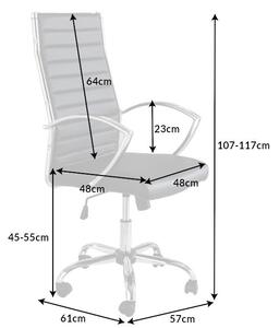 Kancelářská židle Big Deal 107-117cm černá Invicta Interior