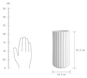 LIV Keramická váza 20 cm - bílá