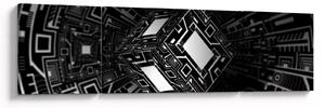 Obraz abstraktní krychle (170x50 cm)