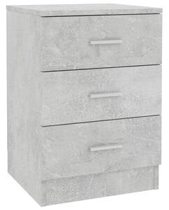 Noční stolek betonově šedý 38 x 35 x 56 cm dřevotříska