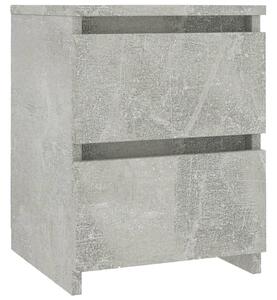 Noční stolek betonově šedý 30 x 30 x 40 cm dřevotříska