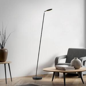 Paul Neuhaus LED stojací lampa Akku-Bente, černá, USB-C, stmívatelný, Černá, Pracovna / kancelář, kov, Moderní