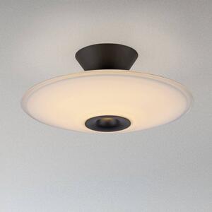 Paul Neuhaus LED stropní svítidlo Elipsa, bílé/černé, Ø 35 cm, stmívatelný, Bílá / opál, Obývací pokoj / jídelna, Sklo