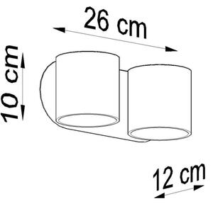 Sollux SL.0659 - Nástěnné bodové svítidlo ORBIS 2xG9/40W/230V bílá