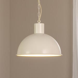 Argon Závěsné světlo Emoti, béžové, 1 žárovka, Ø 38 cm, stmívatelný, Krémová / jantar, Obývací pokoj / jídelna, kov, Industriální design