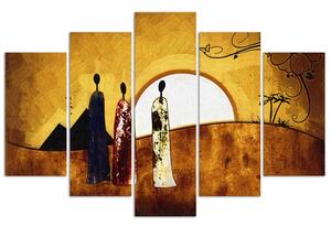 Obraz na plátně Sunny egypt - 5 dílný Rozměry: 100 x 70 cm