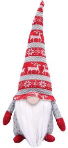 Tutumi - Vánoční skřítek - bílá/šedá/červená - 49 cm