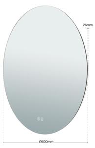 Orion 13-398/60 - LED Zrcadlo s podsvícením FOCUS LED/25W/230V pr. 60 cm IP44