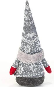 Tutumi - Vánoční skřítek - šedá/červená - 33 cm - YX070