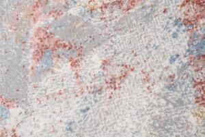 Makro Abra Moderní kusový koberec PORTLAND G500C bílý červený Rozměr: 120x170 cm