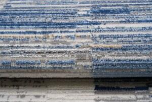 Makro Abra Moderní kusový koberec PORTLAND G498B bílý modrý Rozměr: 80x150 cm