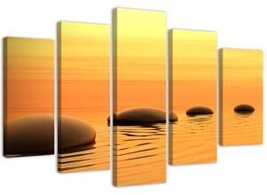 Gario Obraz Zenová kompozice s kameny Velikost: 100 x 70 cm, Provedení: Obraz na plátně