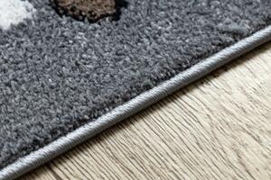 Makro Abra Dětský kusový koberec FUN Cesta zvířátka šedý Rozměr: 140x190 cm