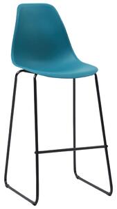Barové židle 6 ks tyrkysové plast
