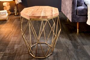 Konferenční stolek Diamond 50cm akátová mosaz Invicta Interior