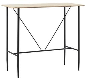 Barový stůl dub 120 x 60 x 110 cm MDF