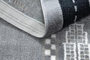 Makro Abra Dětský kusový koberec FUN Závodní dráha Město šedý Rozměr: 80x150 cm
