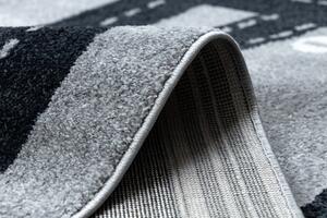 Makro Abra Dětský kusový koberec FUN Závodní dráha Město šedý Rozměr: 120x170 cm