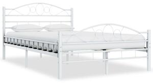 Rám postele bílý kovový 120 x 200 cm