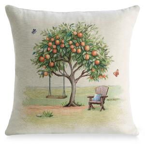 GOBELÍNOVÝ DEKORAČNÍ POVLAK NA POLŠTÁŘ NATURAL2 45X45 CM VZOROVANÝ